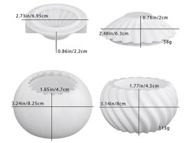 Molde contenedor con tapa espiral 